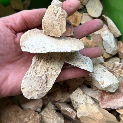 Sale Photo Thumbnail #249: Large Rub of Stones probably used for  toolmaking- flint, hert, or jasper nodules, knappable stone