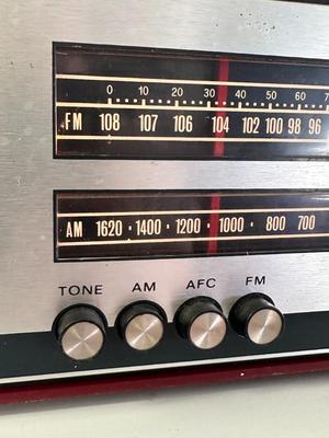 Sale Photo Thumbnail #284: Vintage Working Telefunken (West Germany) Caprice Transistor (Portable Solid-State) Radio, Mid Century Modern
Shows wear but works- tested and it plays both AM and FM; one knob missing