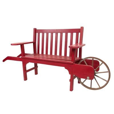 Sale Photo Thumbnail #1299: Seat is slightly fragile, does roll well
Measures: 6.5' long x 37" high x 23" deep x 18.5" seat height