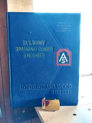 ARMY TRAINING CENTER BOOK -CAPS AND TSHIRT
