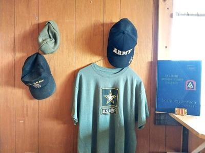ARMY TRAINING CENTER BOOK -CAPS AND TSHIRT