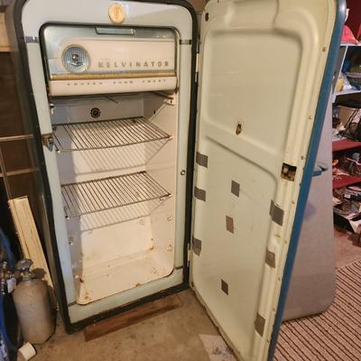 Vintage Kelvinator refrigerator Man Cave