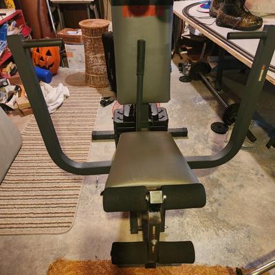 Weider 8510 Home Gym Weight Machine Bench Press, Leg Curl, leg Extension, Butterfly