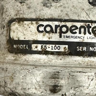 Sale Photo Thumbnail #461: Vintage Carpenter Emergency Lighting 2 Pieces Model F5-100