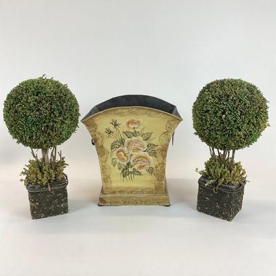 Sale Photo Thumbnail #1365: Trees: 15.5" high
Waste Can: 10" deep x 11" wide x 12" high
