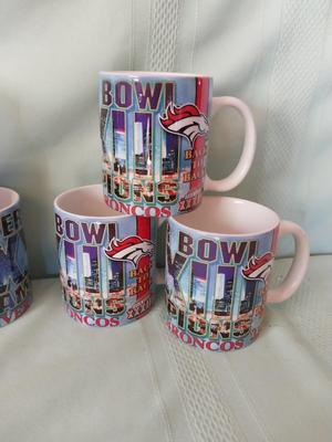 NEW BRONCO SUPERBOWL MUGS