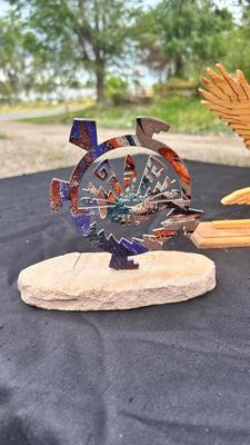 END OF THE TRAIL BOOK ENDS A VARIETY OF NOVELS AND OTHER NATIVE AMERICAN STYLE ITEMS