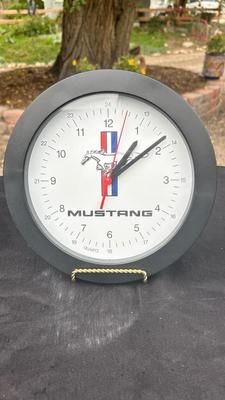 UNIQUE LASER CUT RECORD ALBUM QUARTZ WALL CLOCK AND FORD MUSTANG WALL CLOCK