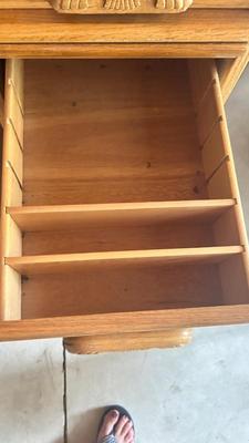 SUPER NICE SMALLER ROLL TOP DESK IN EXCELLENT CONDITION