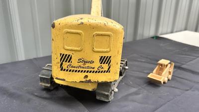 STRUCTURE CONSTRUCTION COMPANY BACKHOE AND LITTLE WOODEN BOBCAT