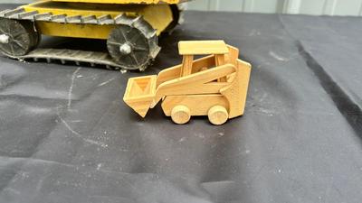 STRUCTURE CONSTRUCTION COMPANY BACKHOE AND LITTLE WOODEN BOBCAT