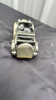 TIN SIGN, TEXACO DIE CAST BANK AND RUBBER MODEL T BANK