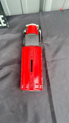 TIN SIGN, TEXACO DIE CAST BANK AND RUBBER MODEL T BANK