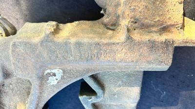 OLD CLAMPING HITCH AND CRESCENT PIPE WRENCH