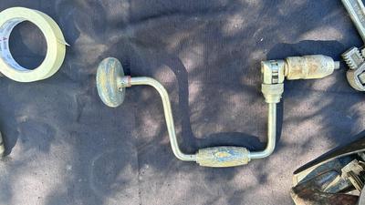 STANLEY HAND DRILL & PLANER, CRESCENT PIPE WRENCH