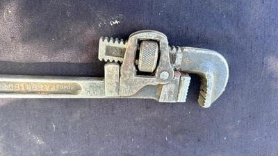 STANLEY HAND DRILL & PLANER, CRESCENT PIPE WRENCH