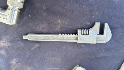 CRAFTSMAN HAND DRILL, PIPE WRENCH, SANDER & DUNLAP PLANER