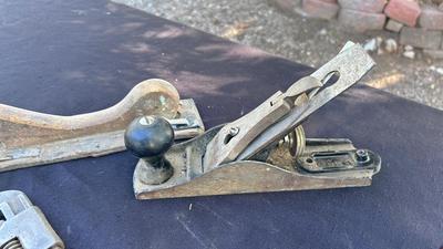CRAFTSMAN HAND DRILL, PIPE WRENCH, SANDER & DUNLAP PLANER