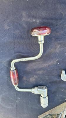CRAFTSMAN HAND DRILL, PIPE WRENCH, SANDER & DUNLAP PLANER