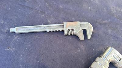 CRAFTSMAN HAND DRILL, PIPE WRENCH, SANDER & DUNLAP PLANER