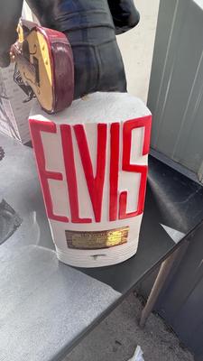 ELVIS 68 DECANTER AND BLUE SUEDE SHOES TEDDY BEAR WITH EVEN MORE!