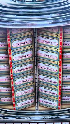 RETRO DINER SIGN, JUKEBOX SIGN, & VINTAGE ROAD MAPS