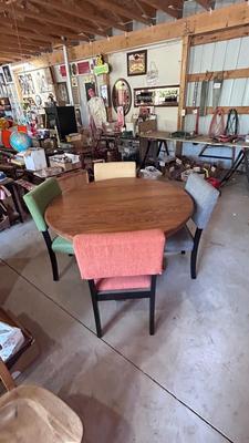 DINING, PROJECT, GAME, OR CRAFT ROOM TABLE AND CHAIRS