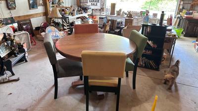 DINING, PROJECT, GAME, OR CRAFT ROOM TABLE AND CHAIRS