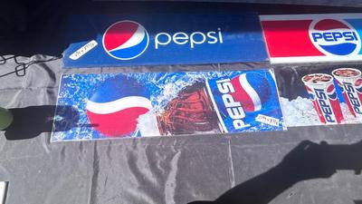 PEPSI-COLA POP MACHINE PIECES
