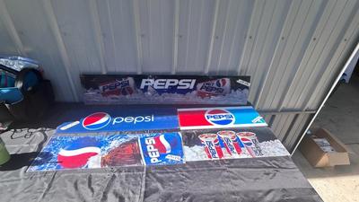 PEPSI-COLA POP MACHINE PIECES