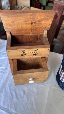 RECIPE BOX AND SEWING BOX