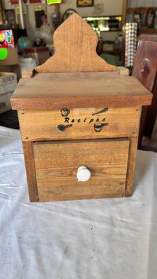 RECIPE BOX AND SEWING BOX