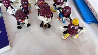 KNOWLEDGEABLE BOOKS ON DIFFERENT TOYS, CALIFORNIA RAISINS AND MORE!