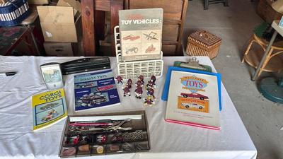 KNOWLEDGEABLE BOOKS ON DIFFERENT TOYS, CALIFORNIA RAISINS AND MORE!