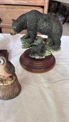 DECORATIVE WOLVES, BEAR, AND OWL BELL