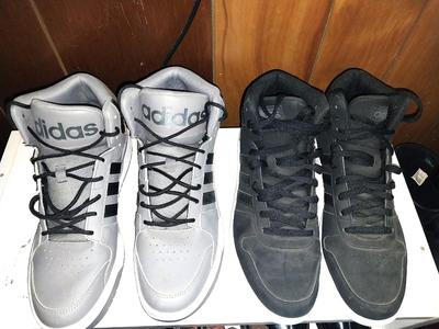 TWO PAIRS MENS ADDIDAS SHOES