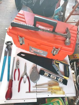 HOME DEPOT CARRY TOOLBOX WITH TOOLS INCLUDED