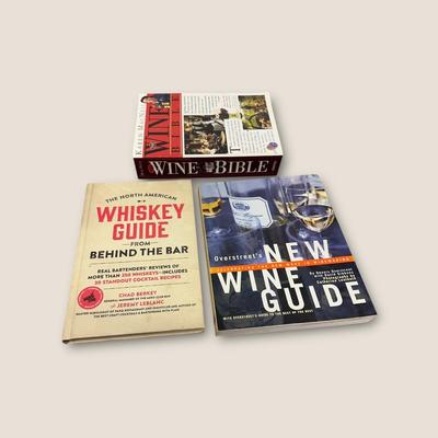 Sale Photo Thumbnail #523: 7 Books on Wine/Alcohol/Bartending/Decanters/Whiskey all in very good condition