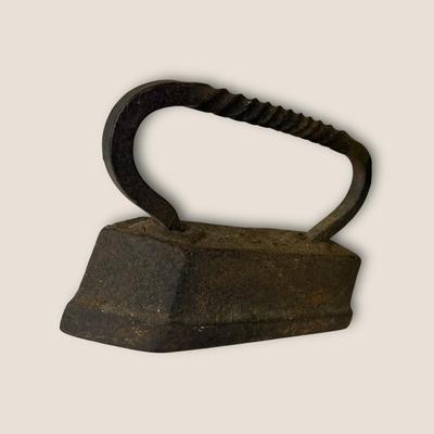 Cast Iron Iron - Heavy! 9" Tall