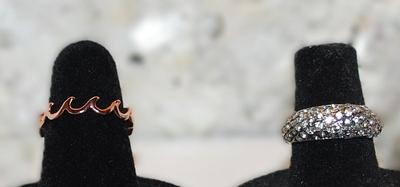 DOUBLE BONUS RINGS SET --2 Rings-Size 5 & 5½ -- SEE DESCRIPTION