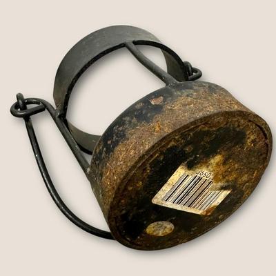 Sale Photo Thumbnail #604: 2 Vintage Items- Wood Handle Chopper/Mezzaluna & Candle Holder