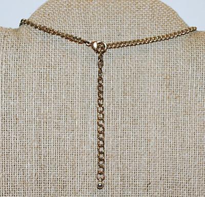 Vintage Style Hammered Spears & Black Beaded PENDANT (2½") on a Brass Colored ADJUSTIBLE Necklace Chain 16"-18" L