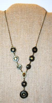 Roman Style Circles Necklace 10" L
