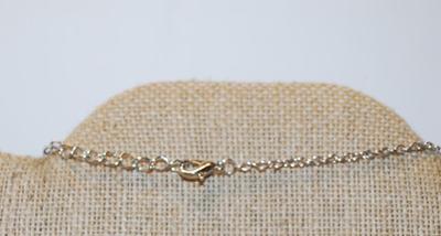 KEY LIME YELLOW & AQUA BLUE Dragonfly PENDANT (2½" x 2") on a Silver Tone Necklace Chain 19" L