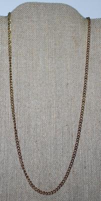 Two-Tone Dark "Brass" Style Chain with Lobster Clasp 22" L