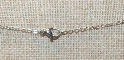 Blue Headed, Green Tailed & Silvery Wings Dragonfly PENDANT (1" x 1") on a Silver Tone Necklace Chain 18" L