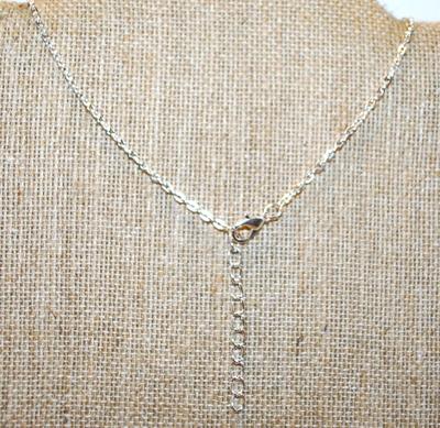 Silver Plated Infinity & Cross PENDANTS (1") on a Silver Tone Chain 18" L