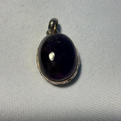 Ten Sterling and Stone Pendants (ST-KD)