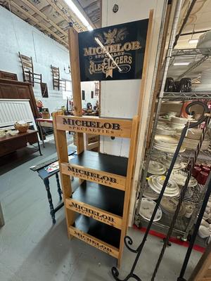 Wooden Michelob Beer Display