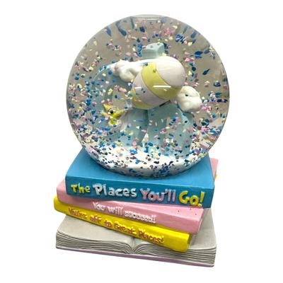 Sale Photo Thumbnail #745: Dr. Seuss Graduation Theme "Oh the Places You'll Go" Snow Globe- Music Box w/ grad song- Works, great condition
